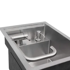 Ruvati 15" Stainless Steel RV Sink With Concealed Faucet and Soap Dispenser
