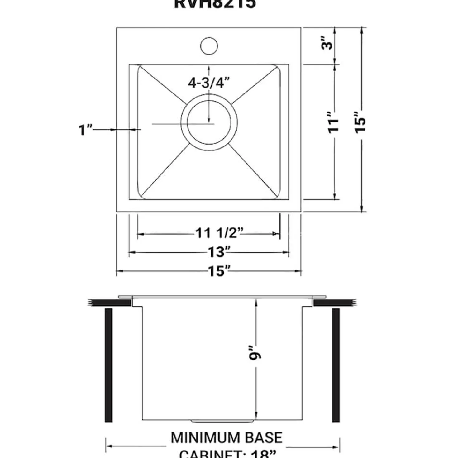 Ruvati 15" Topmount Matte Gold Stainless Steel Workstation Wet Bar Sink