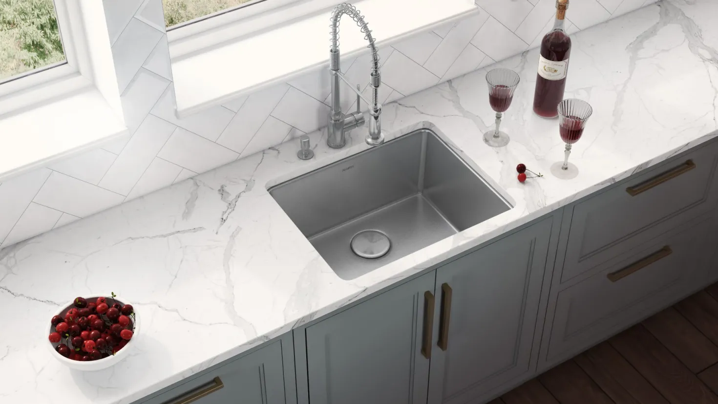 Ruvati 18" Undermount Bar Prep 16 Gauge Stainless Steel Kitchen Sink