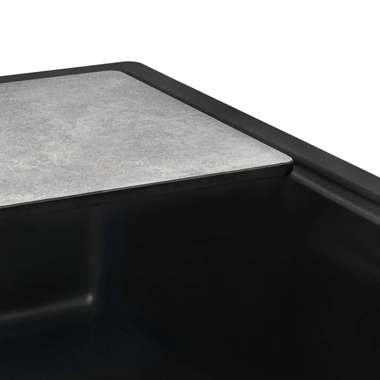 Ruvati 33" Undermount Composite Workstation Sink in Black