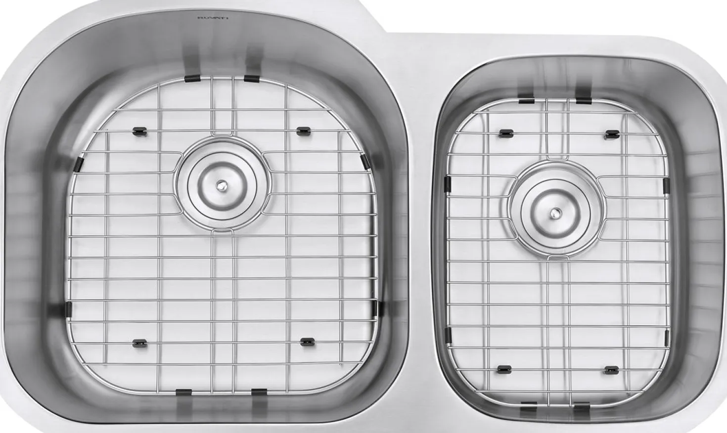 Ruvati 34" Undermount Double Bowl 16 Gauge Stainless Steel Kitchen Sink