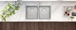 Ruvati 31" Undermount 50/50 Double Bowl 16 Gauge Stainless Steel Kitchen Sink