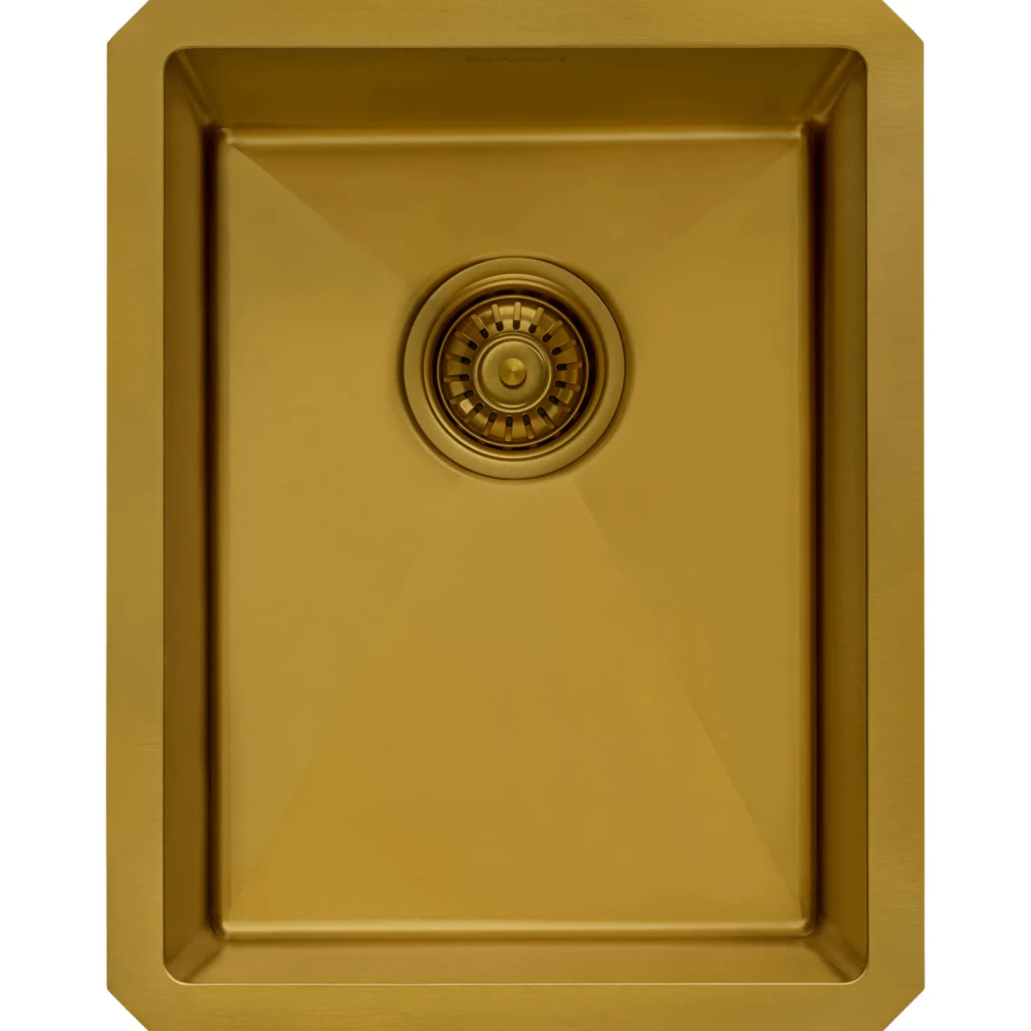 Ruvati 14" Undermount 16 Gauge Matte Gold Bar Prep Sink