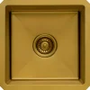 Ruvati 15" Undermount 16 Gauge Matte Gold Bar Prep Sink