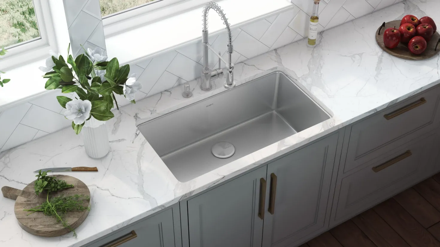 Ruvati 31" Undermount 16 Gauge Stainless Steel Kitchen Sink