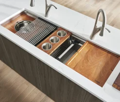 Ruvati 45" Undermount 16 Gauge Stainless Steel Workstation Sink