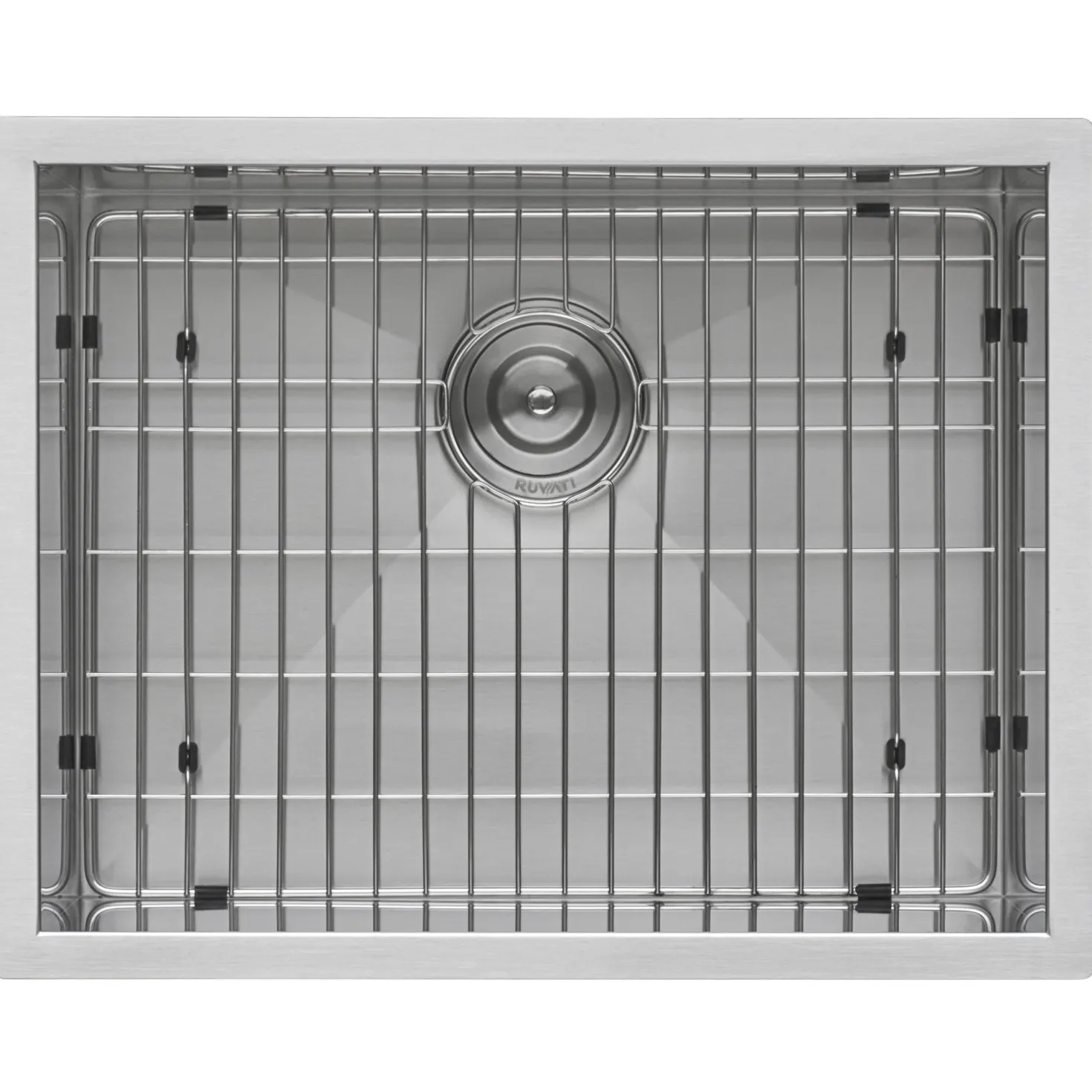 Ruvati 23" Undermount 16 Gauge Zero Radius Stainless Steel Single Bowl Kitchen Sink