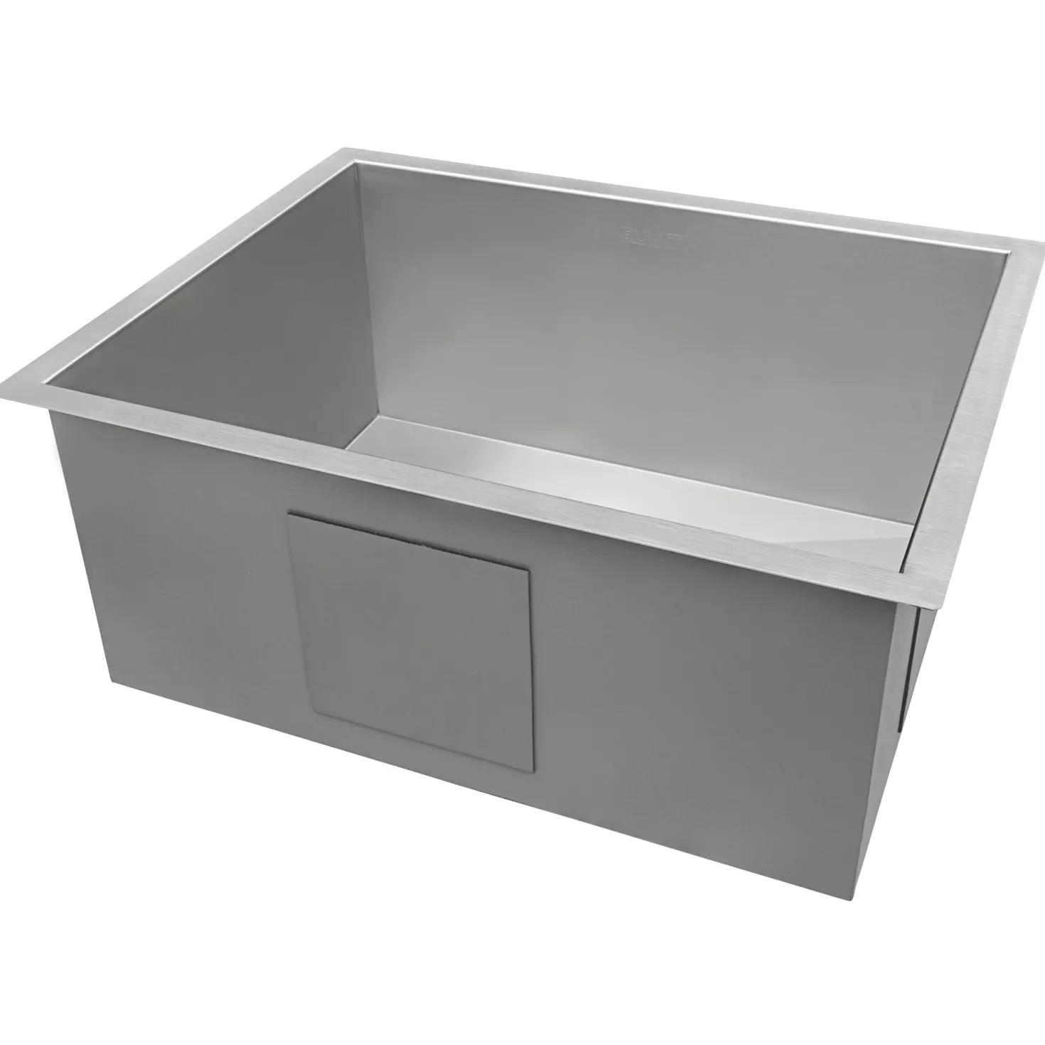 Ruvati 23" Undermount 16 Gauge Zero Radius Stainless Steel Single Bowl Kitchen Sink