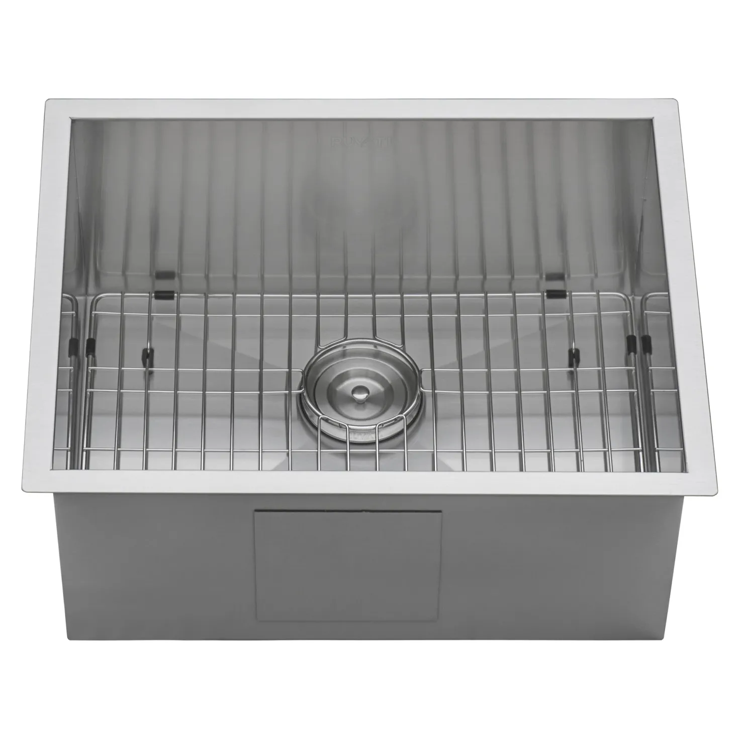 Ruvati 23" Undermount 16 Gauge Zero Radius Stainless Steel Single Bowl Kitchen Sink
