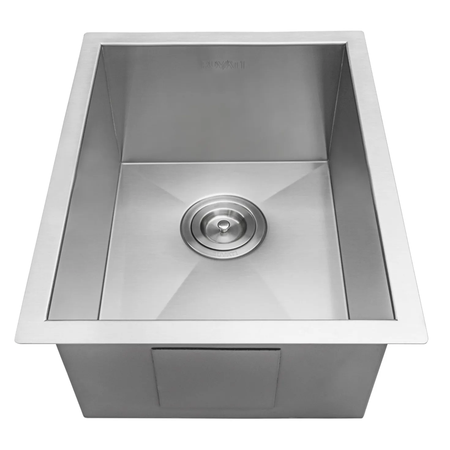Ruvati 14" Undermount 16 Gauge Zero Radius Stainless Steel Single Bowl Bar Prep Kitchen Sink