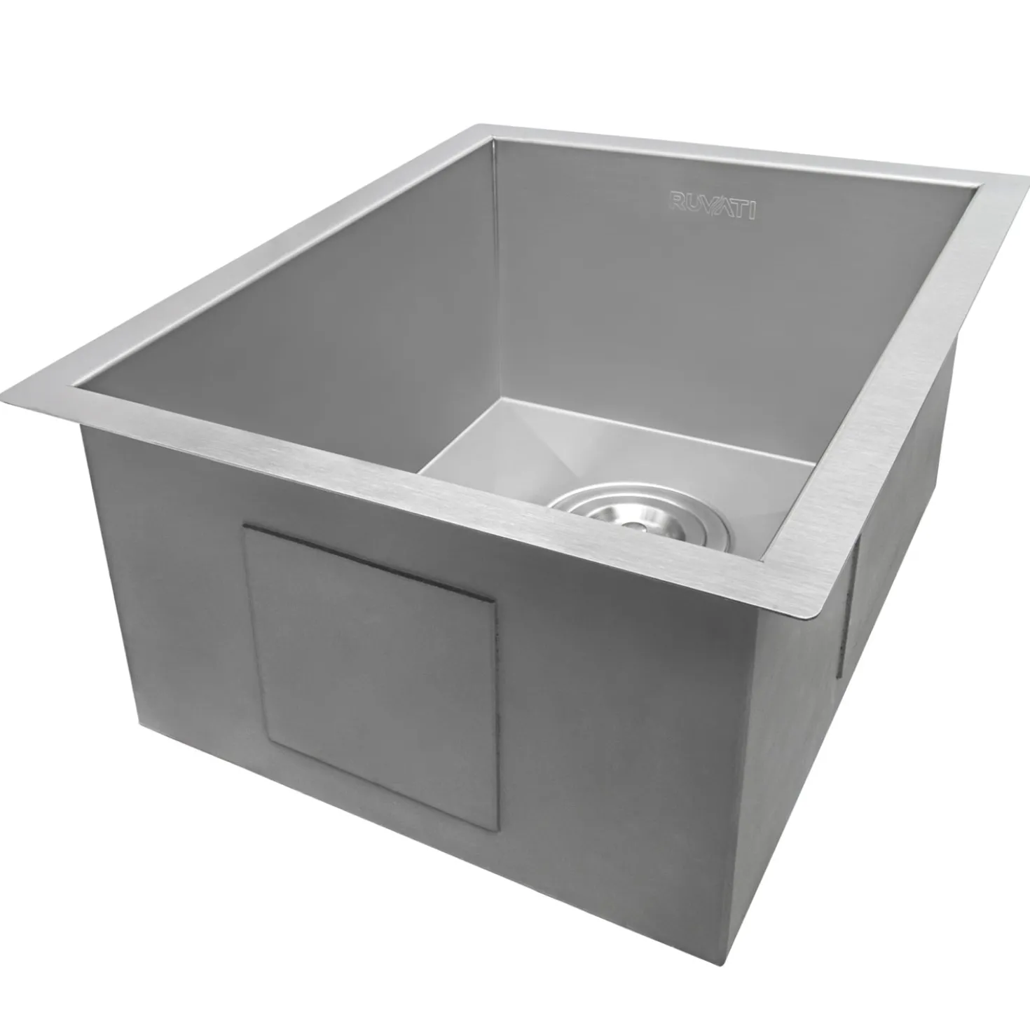 Ruvati 14" Undermount 16 Gauge Zero Radius Stainless Steel Single Bowl Bar Prep Kitchen Sink