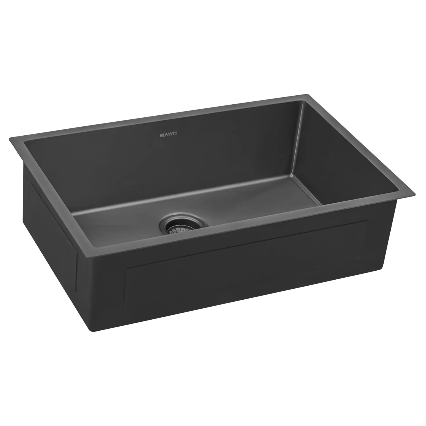 Ruvati 30" Undermount Gunmetal 16 Gauge Stainless Steel Kitchen Sink