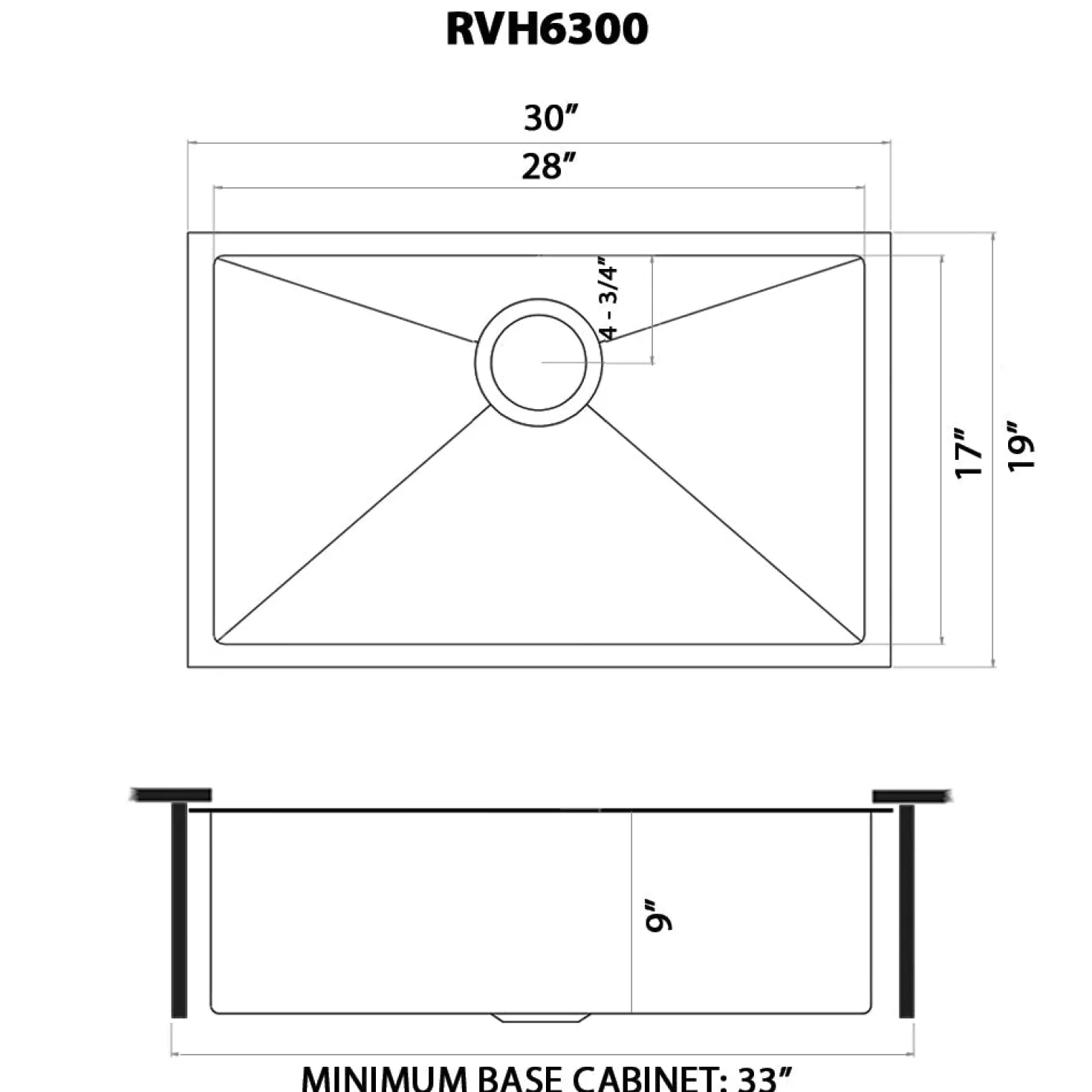 Ruvati 30" Undermount Matte Gold 16 Gauge Stainless Steel Kitchen Sink