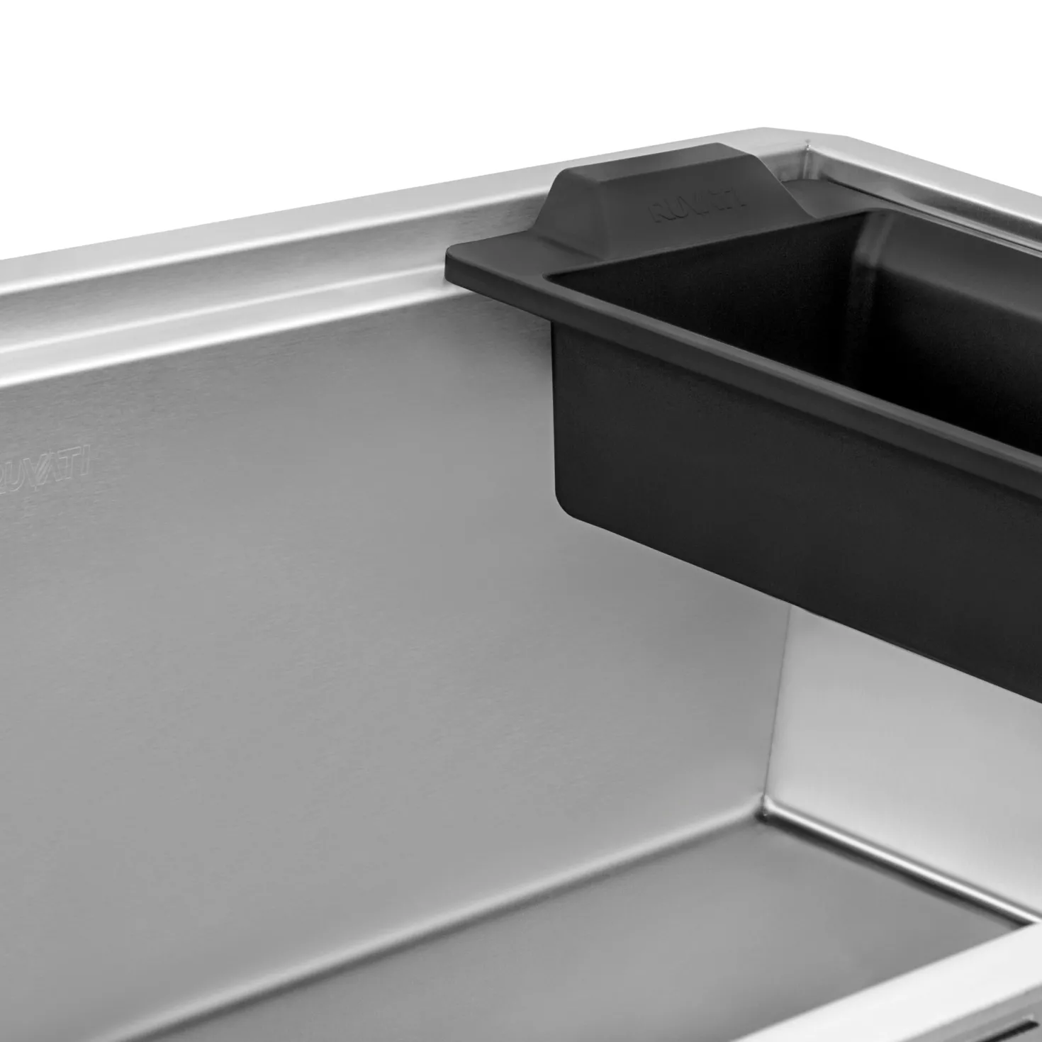 Ruvati 33" Undermount Workstation Offset Drain Kitchen Sink