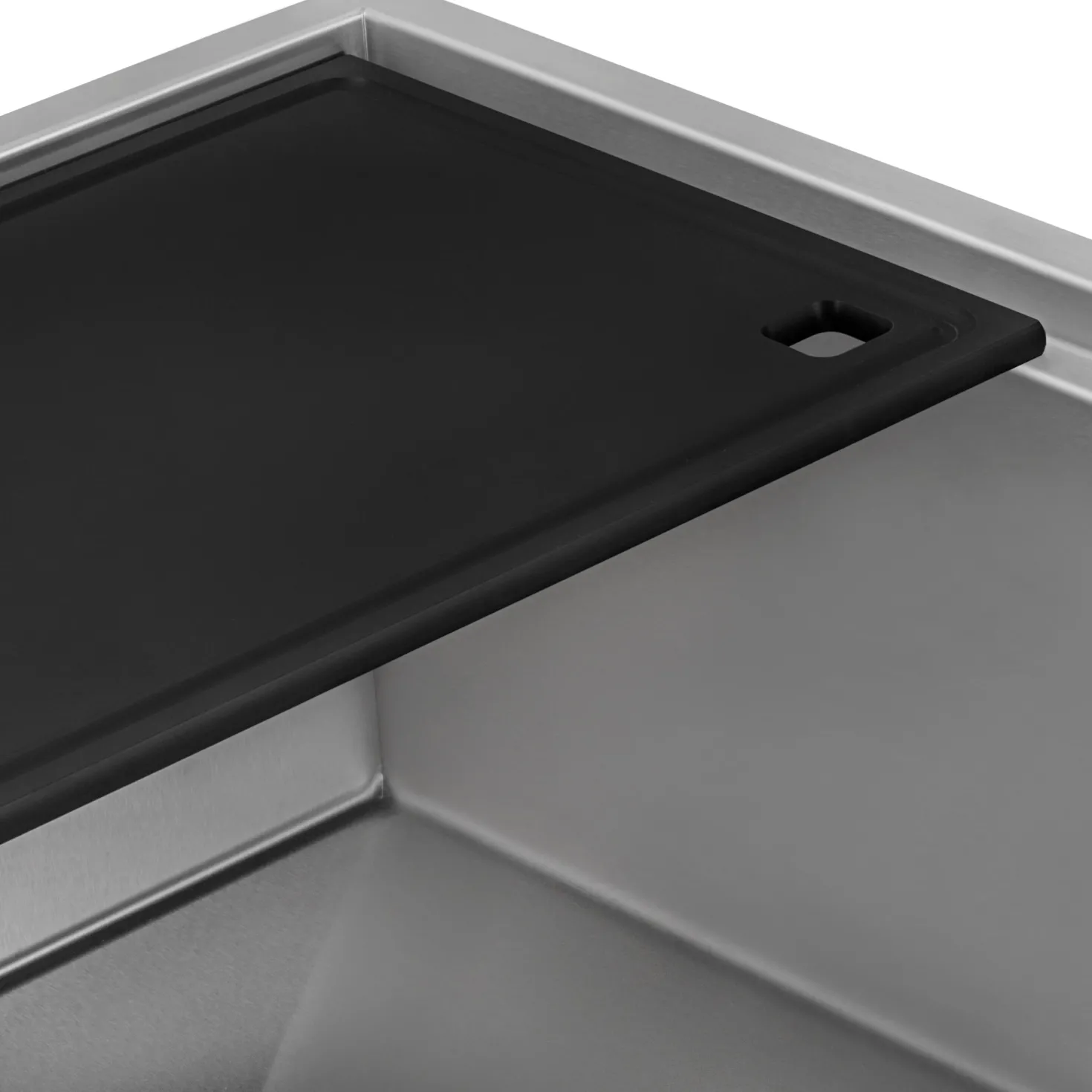 Ruvati 33" Undermount Workstation Offset Drain Kitchen Sink