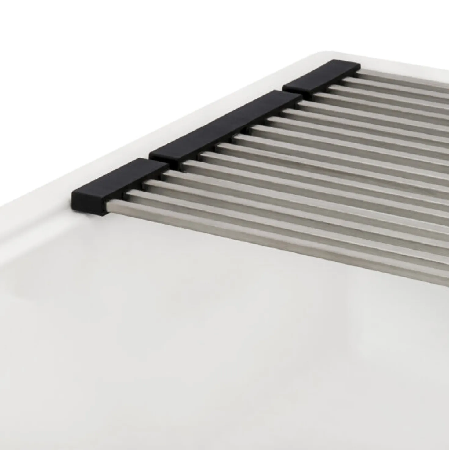 Ruvati 33" White Composite Undermount Workstation Sink