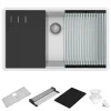 Ruvati 32" White Composite Workstation Sink