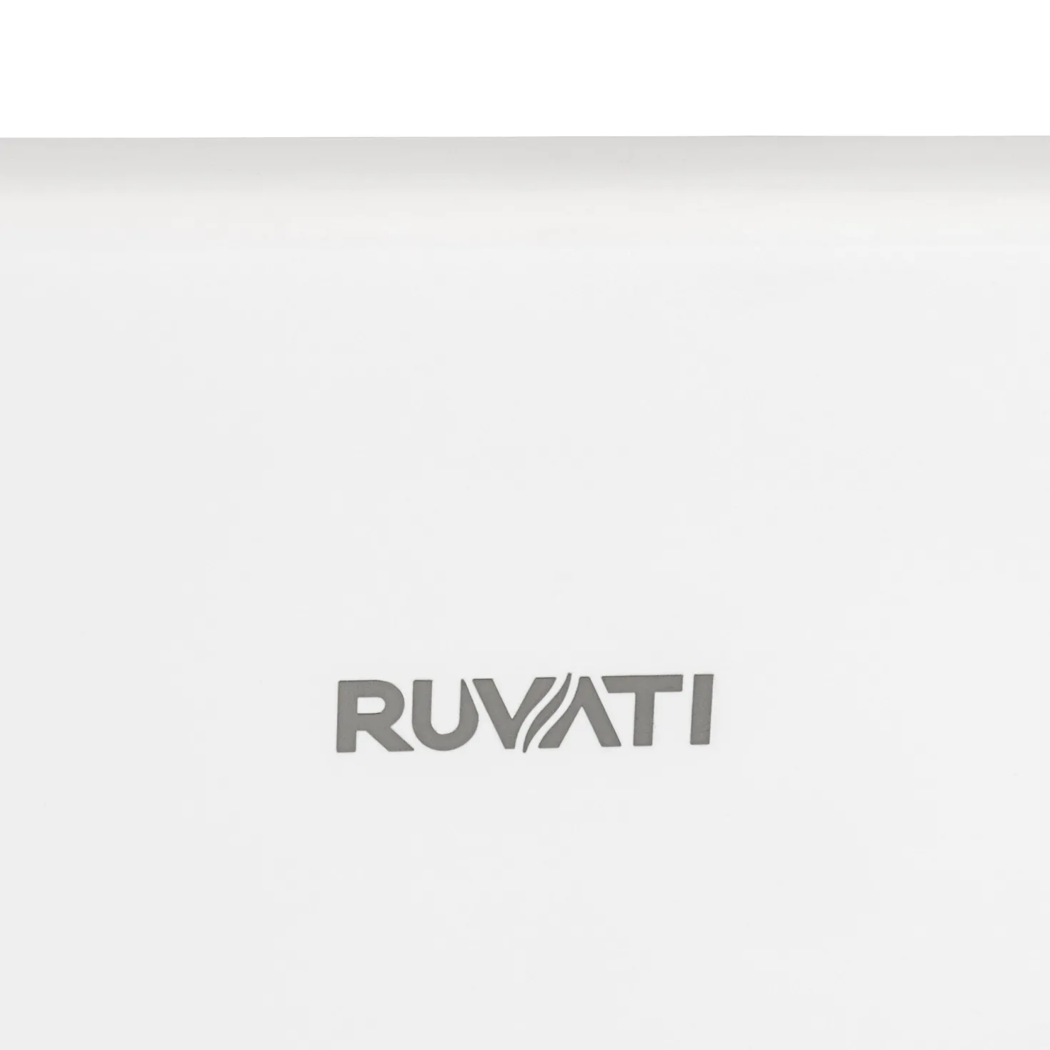 Ruvati 30" White Fireclay Farmhouse Offset Drain Single Bowl Kitchen Sink with Matte Black Apron