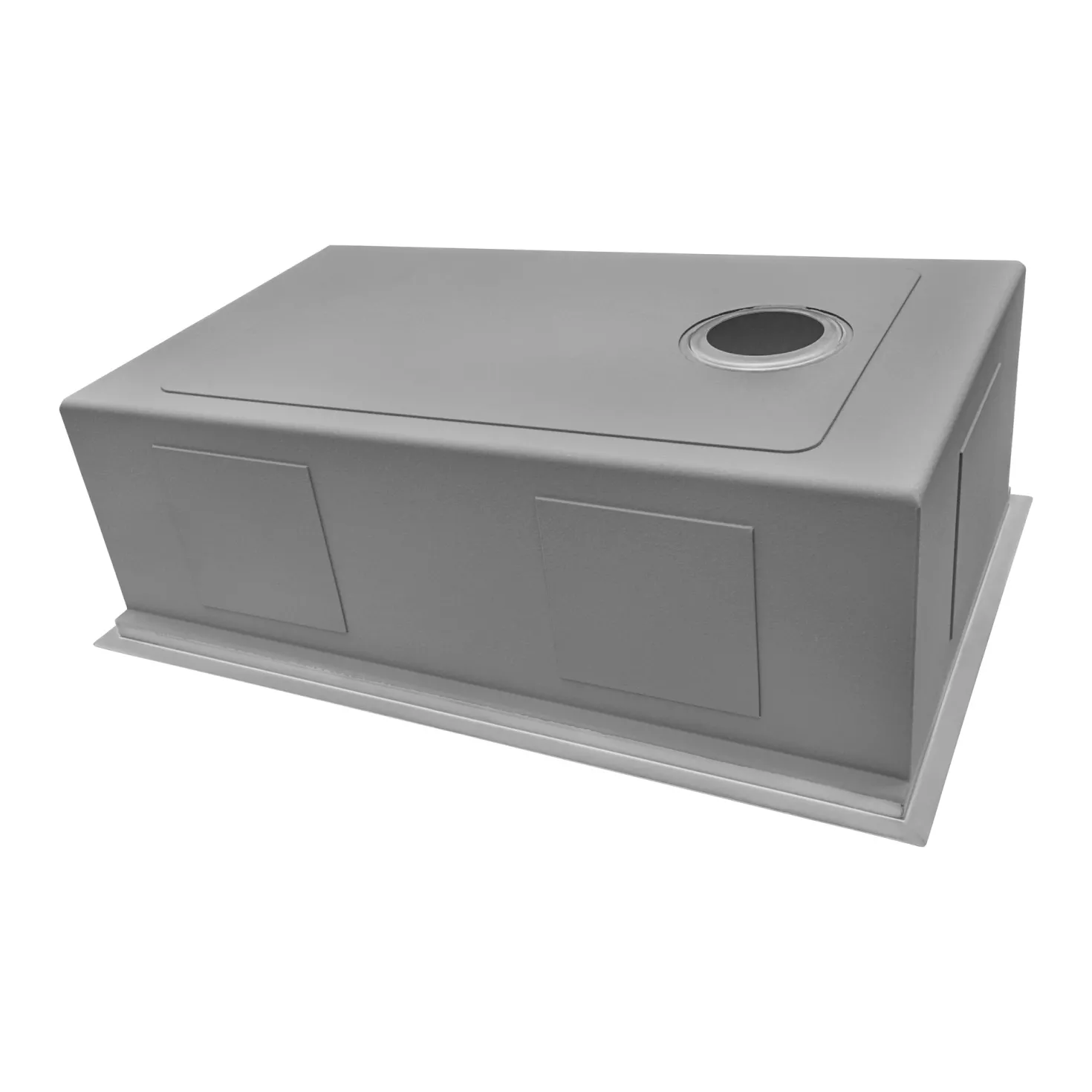 Ruvati 30" Workstation Slope Bottom Offset Drain Undermount 16 Gauge Kitchen Sink