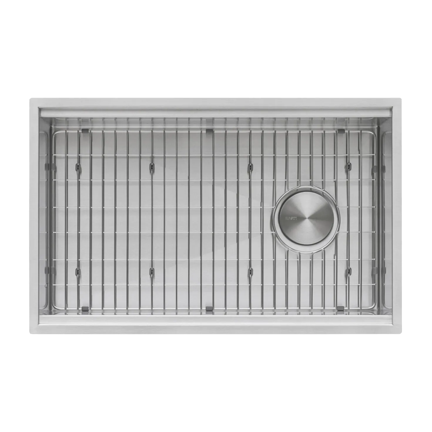 Ruvati 30" Workstation Slope Bottom Offset Drain Undermount 16 Gauge Kitchen Sink