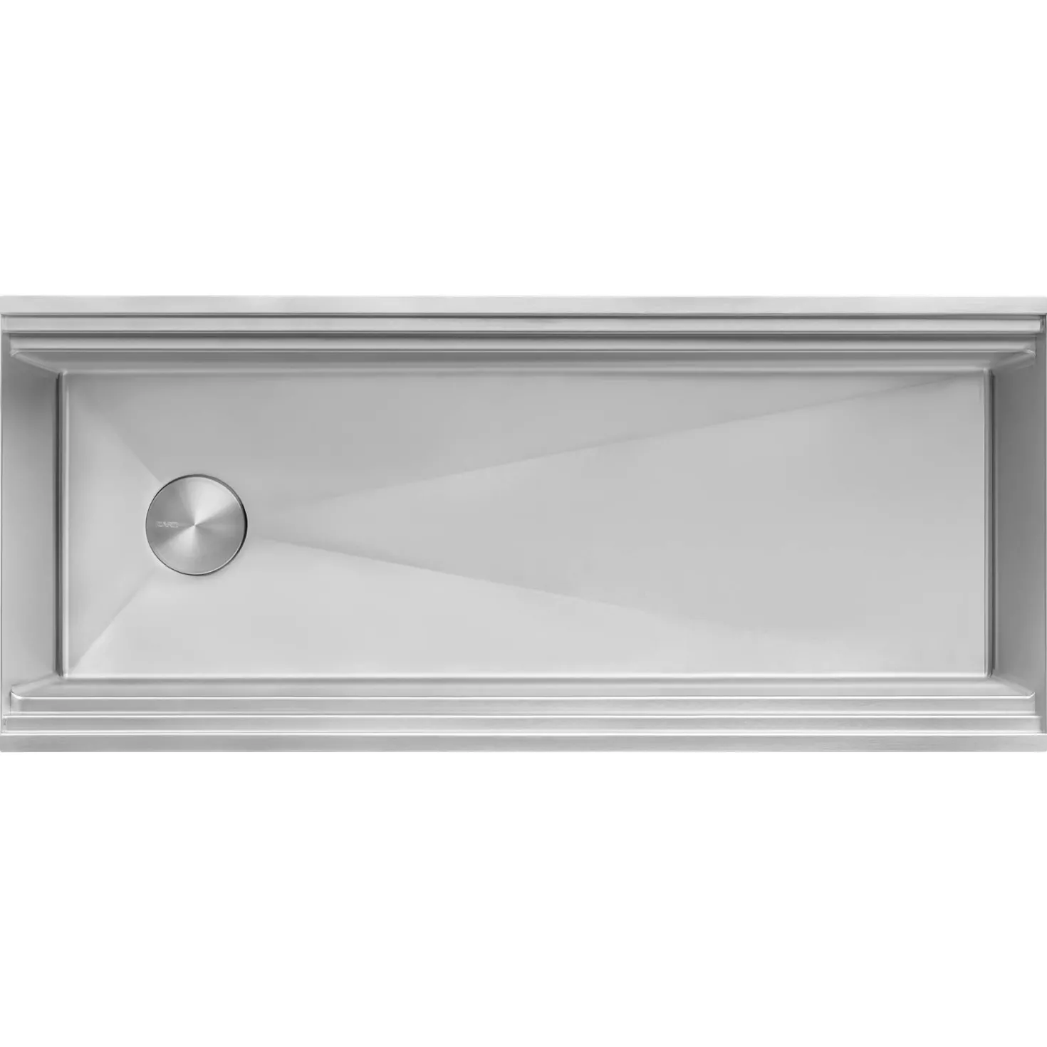 Ruvati 45" Workstation Two-Tiered Double Ledge Undermount 16 Gauge Stainless Steel Kitchen Sink