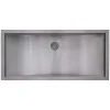 Ruvati 34 x 14" Brushed Stainless Steel Undermount Rectangular Bathroom Sink