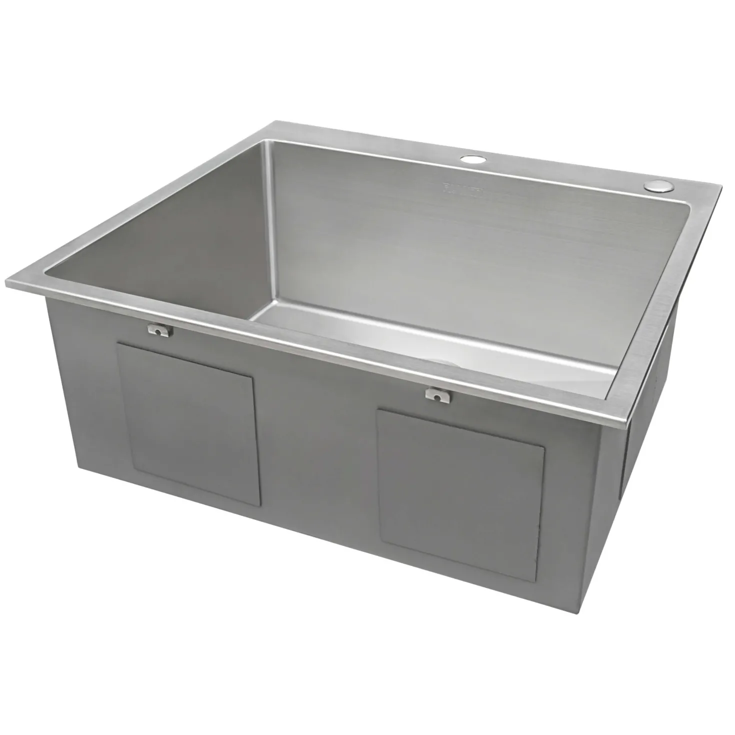Ruvati 24" x 20" Drop-in 16 Gauge Stainless Steel Rounded Corners Topmount Kitchen Sink Single Bowl - RVH8014