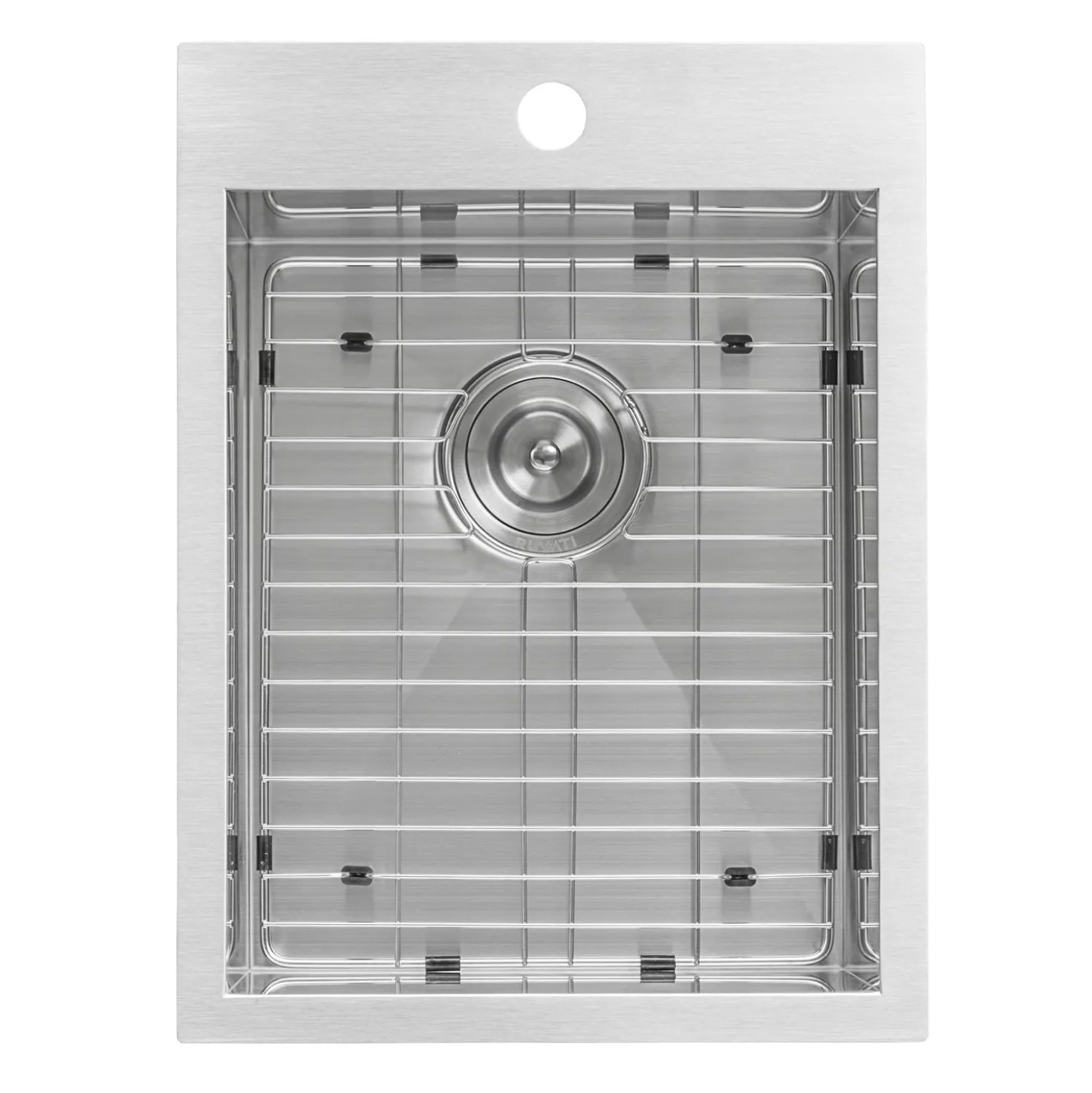 Ruvati 15 x 20" Drop-in Topmount 16 Gauge Stainless Steel Single Bowl Bar Prep Sink