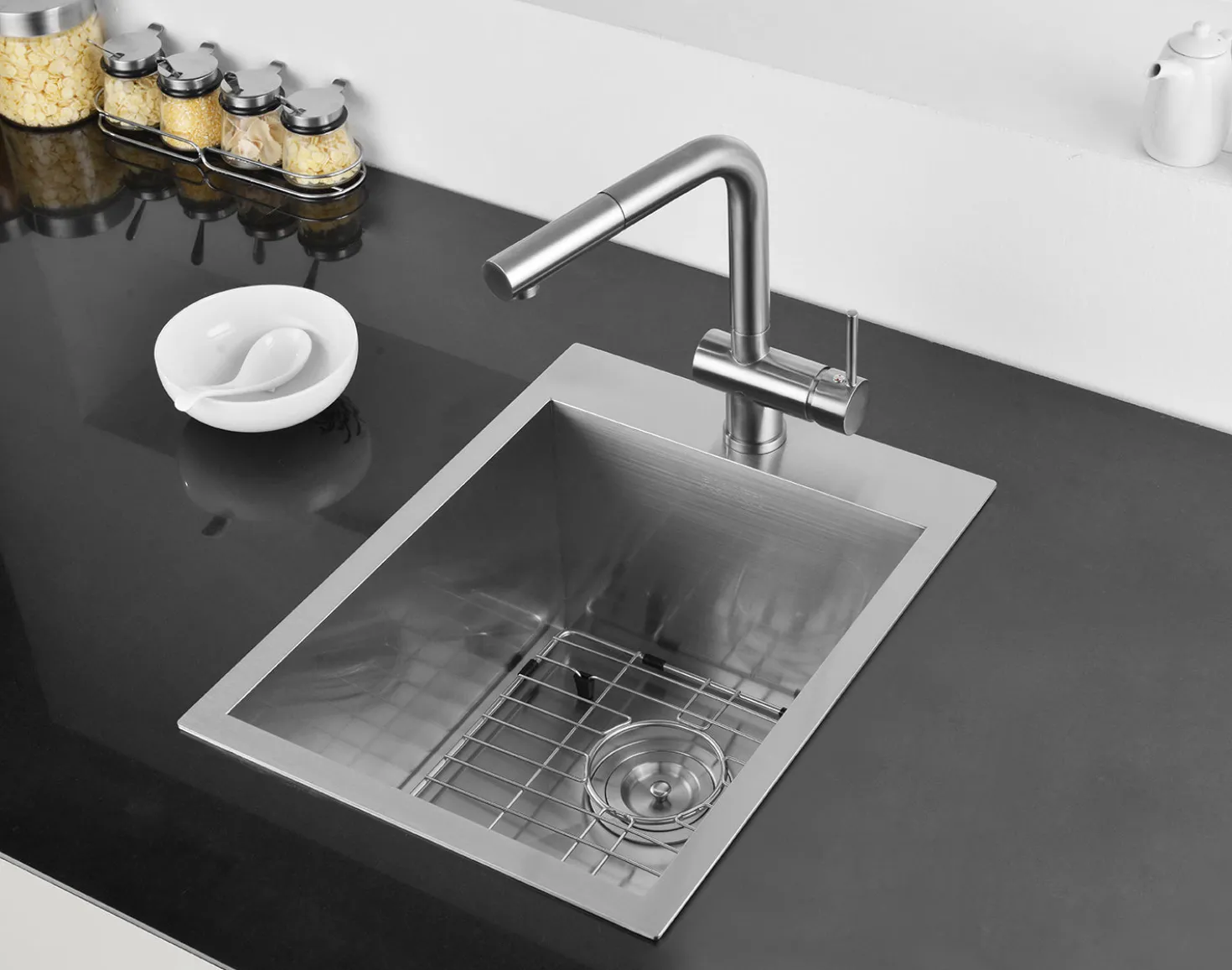 Ruvati 15 x 20" Drop-in Topmount 16 Gauge Stainless Steel Single Bowl Bar Prep Sink
