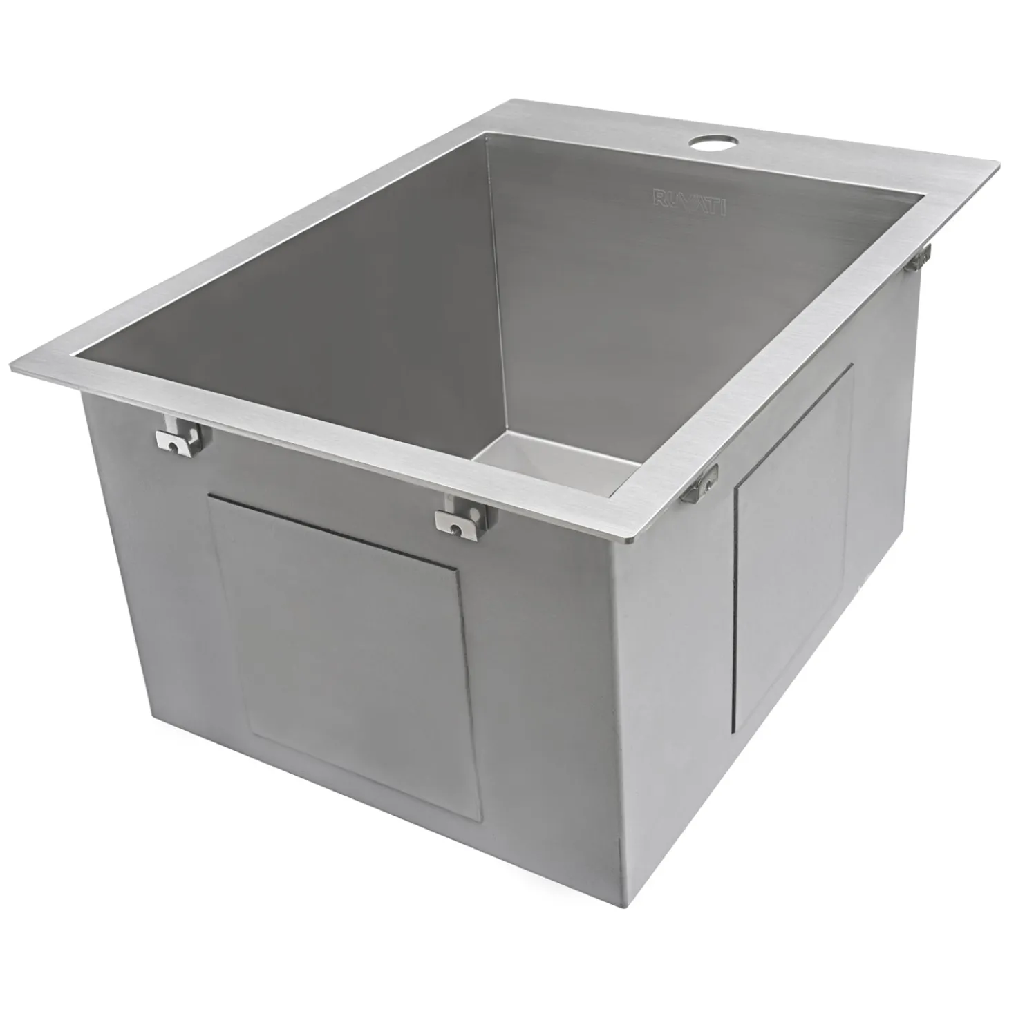 Ruvati 15 x 20" Drop-in Topmount 16 Gauge Stainless Steel Single Bowl Bar Prep Sink