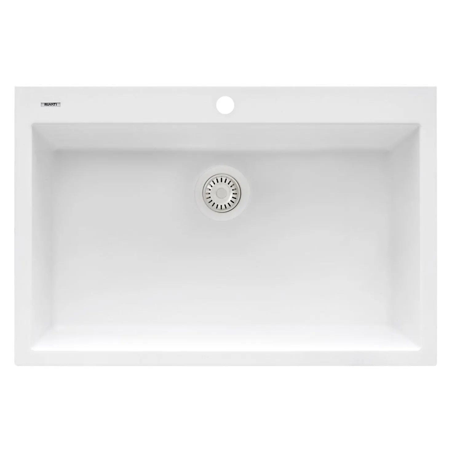 Ruvati 30 x 20" epiGranite Dual-Mount Granite Composite Single Bowl Kitchen Sink