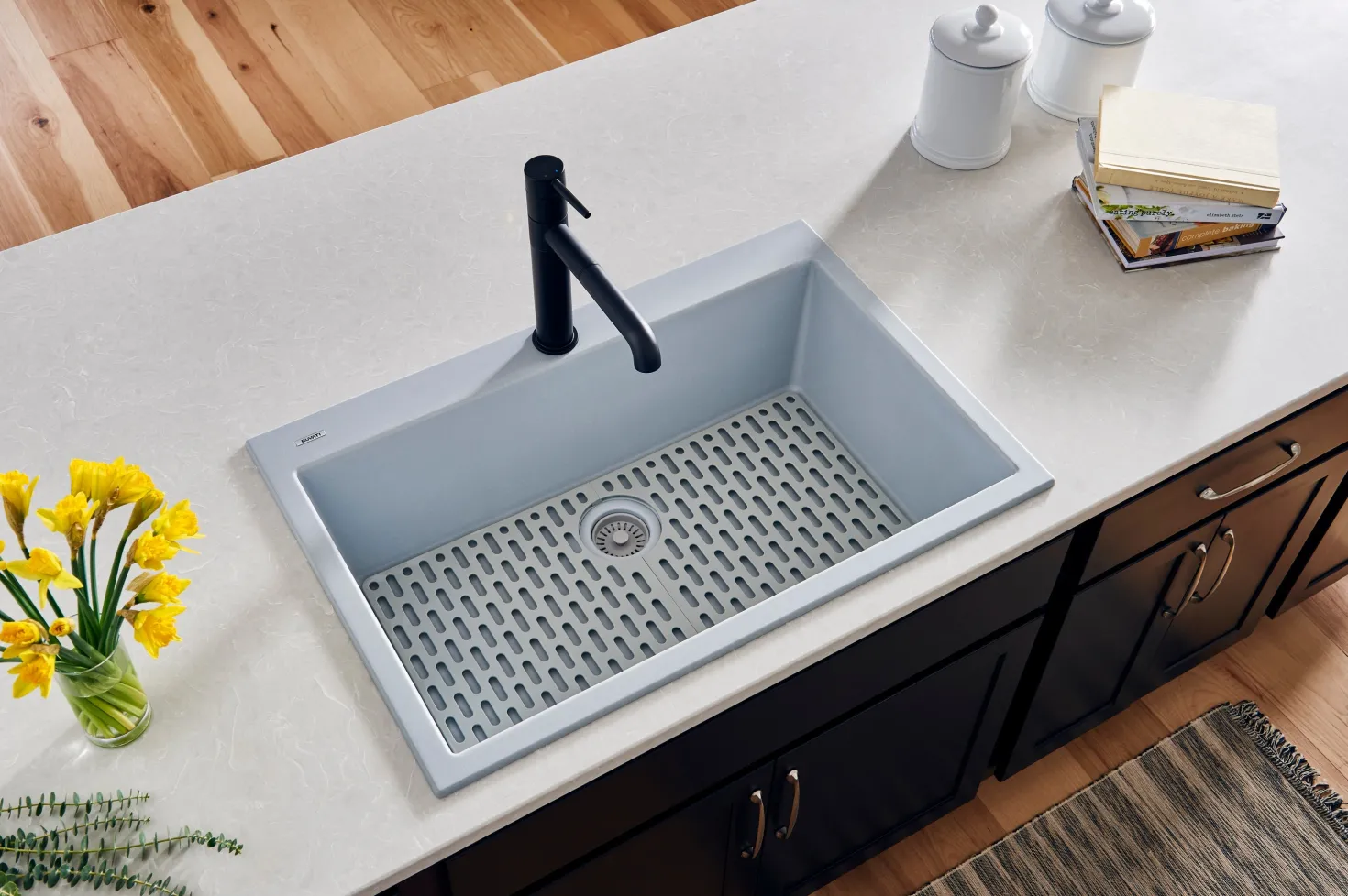Ruvati 30 x 20" epiGranite Dual-Mount Granite Composite Single Bowl Kitchen Sink