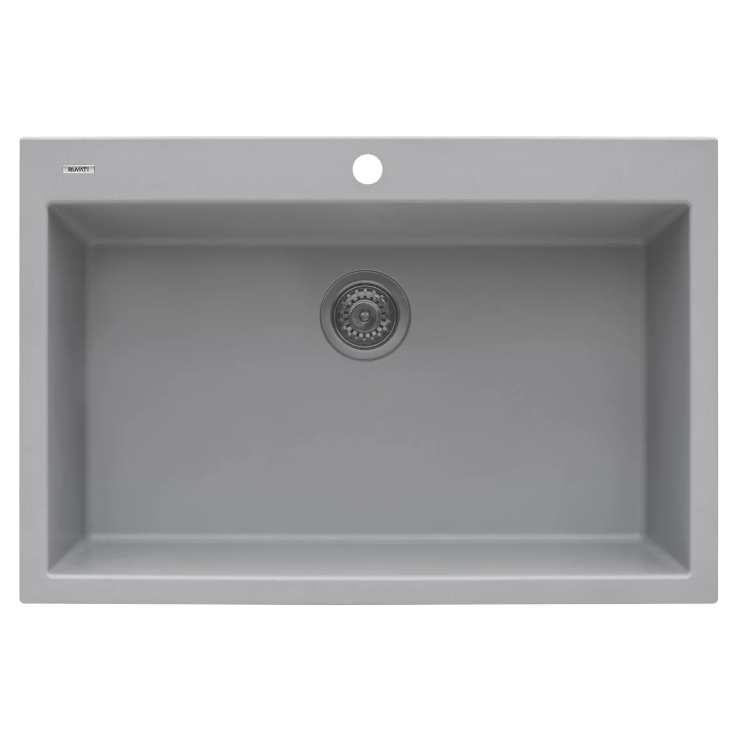 Ruvati 30 x 20" epiGranite Dual-Mount Granite Composite Single Bowl Kitchen Sink