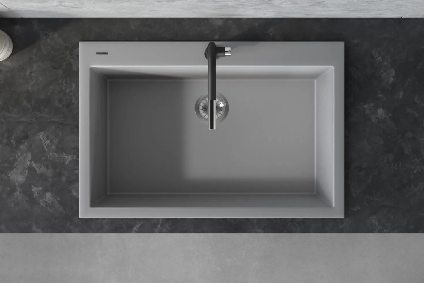 Ruvati 33 x 22" epiGranite Dual-Mount Granite Composite Single Bowl Kitchen Sink