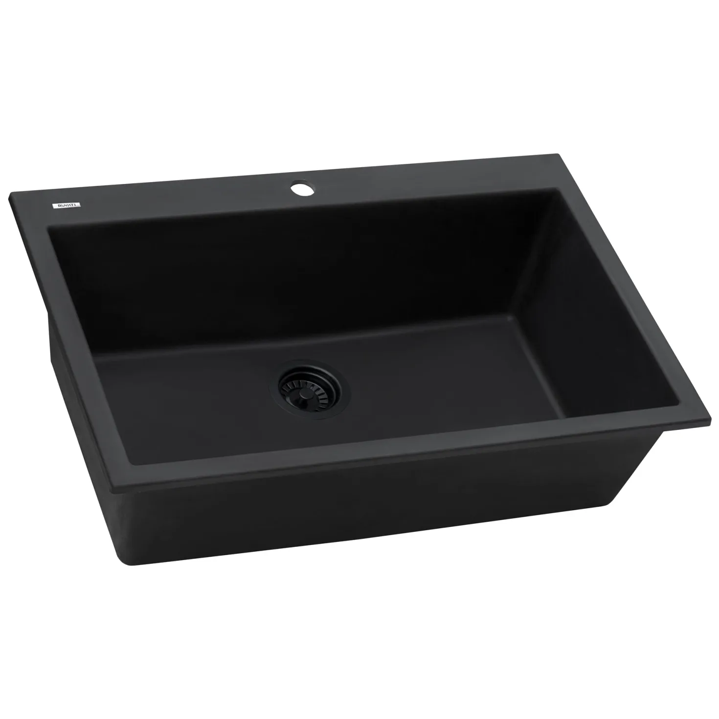 Ruvati 33 x 22" epiGranite Dual-Mount Granite Composite Single Bowl Kitchen Sink