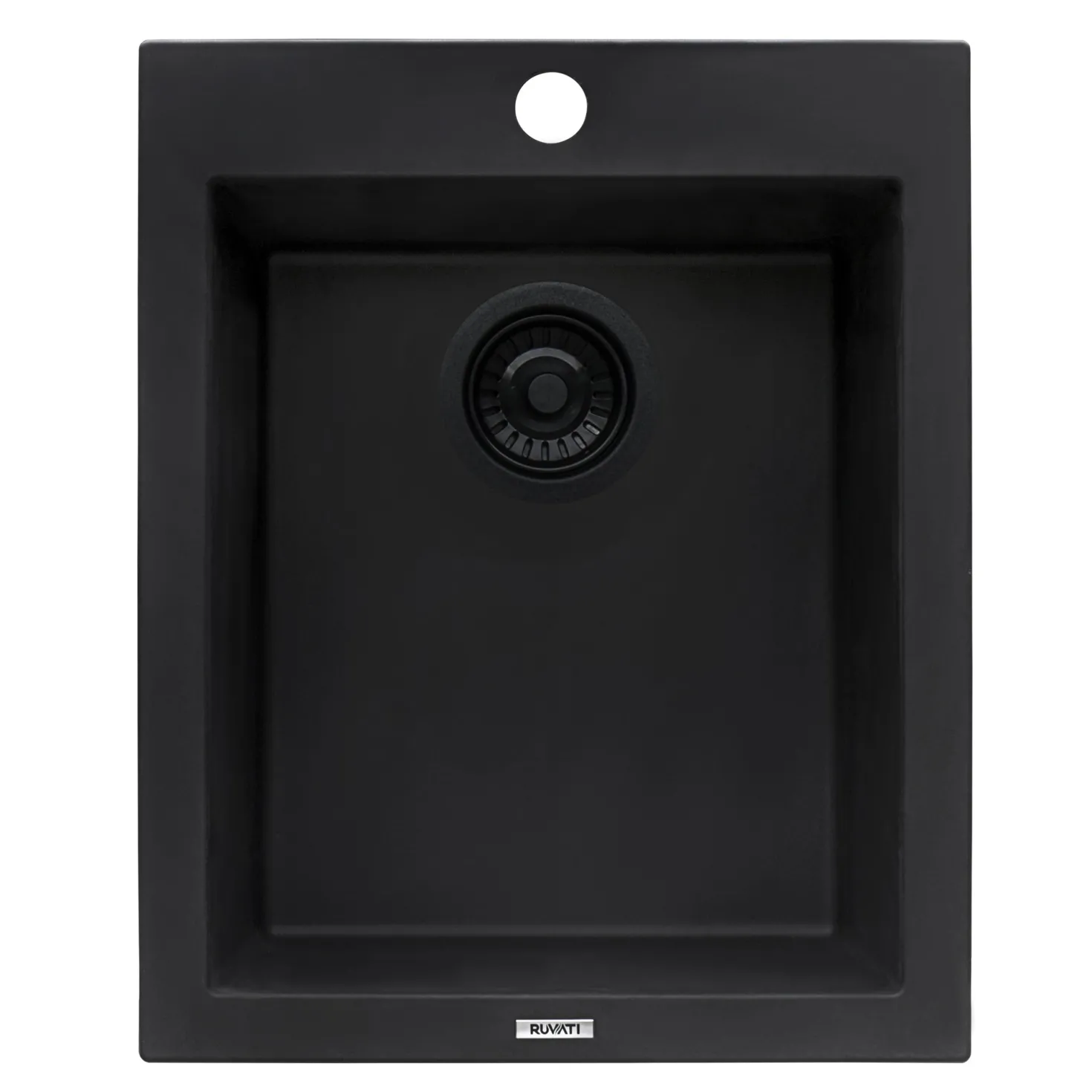 Ruvati 16 x 20" epiGranite Dual-Mount Granite Composite Single Bowl Kitchen Sink