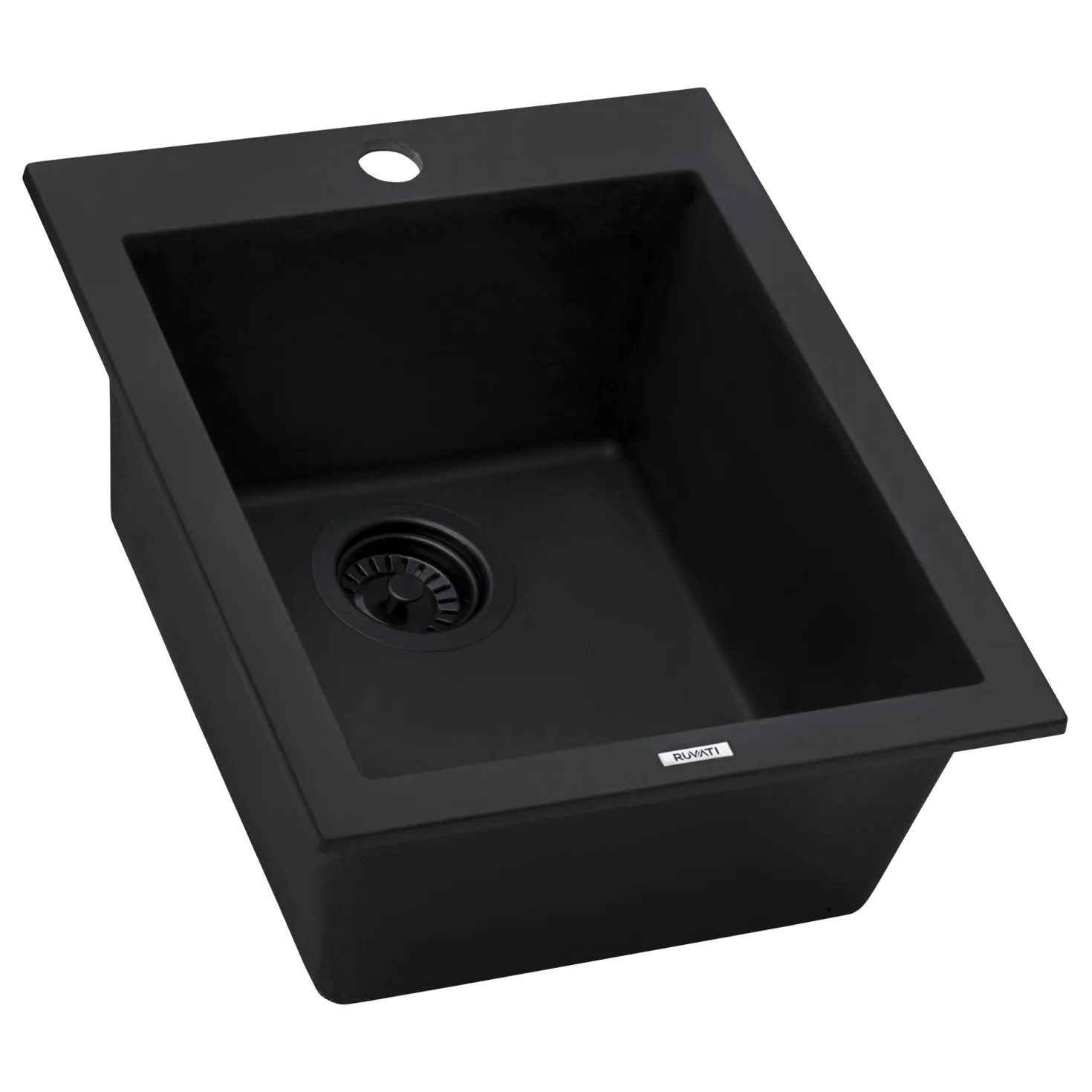 Ruvati 16 x 20" epiGranite Dual-Mount Granite Composite Single Bowl Kitchen Sink