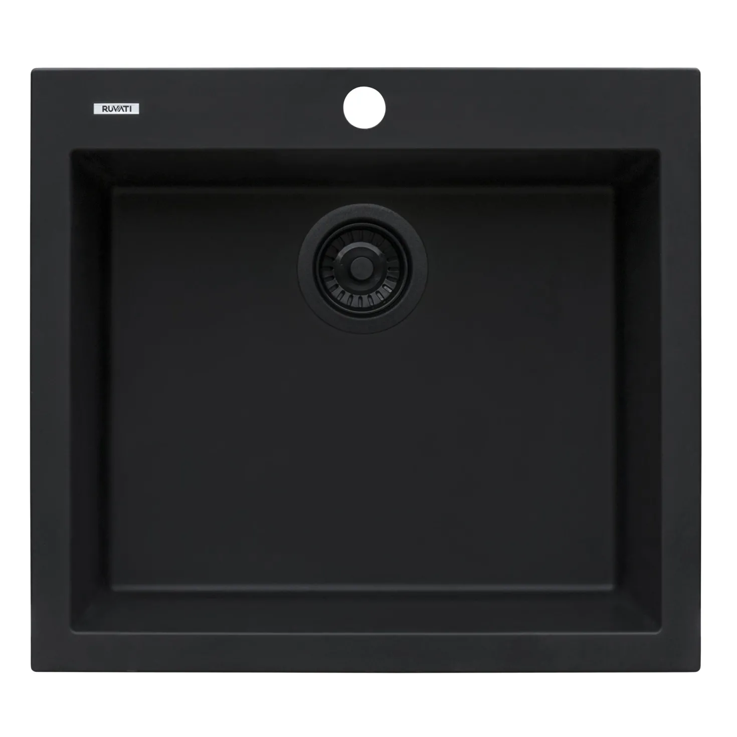 Ruvati 23 x 20" epiGranite Dual-Mount Granite Composite Single Bowl Kitchen Sink