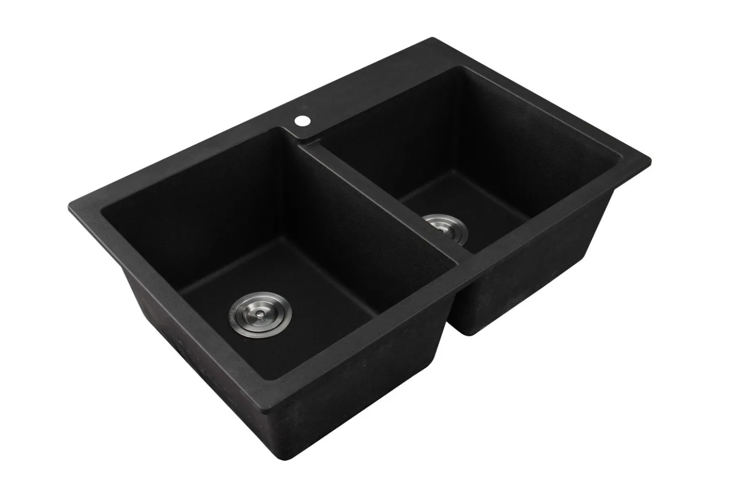 Ruvati 33 x 22" epiGranite Dual-Mount Granite Composite Double Bowl Kitchen Sink