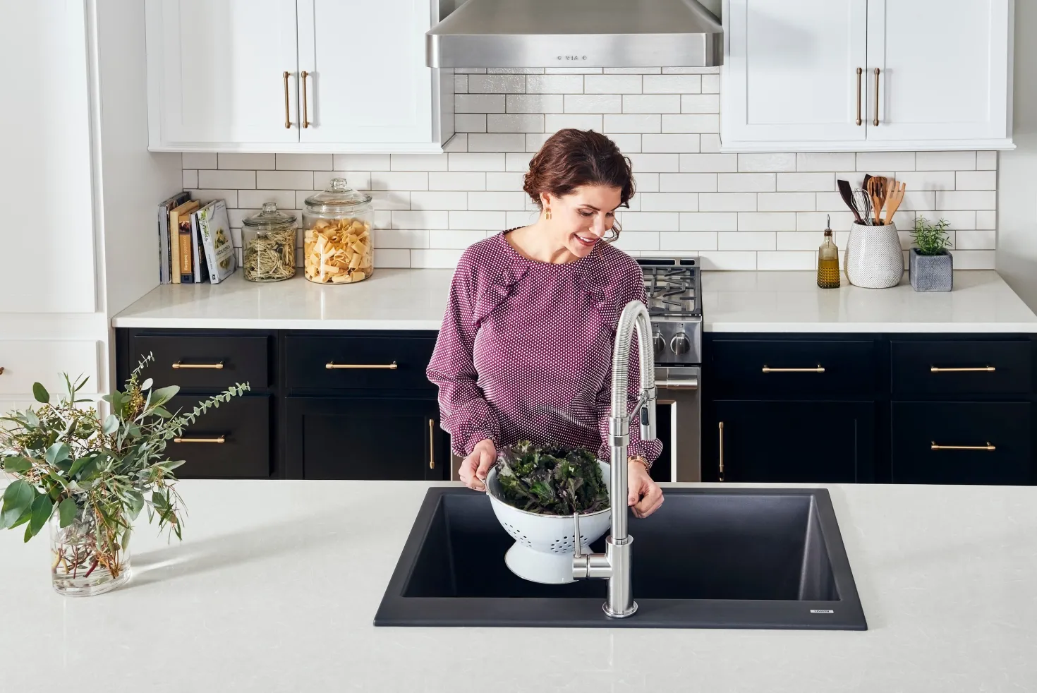 Ruvati 33 x 22" epiGranite Top Mount Granite Composite Single Bowl Kitchen Sink