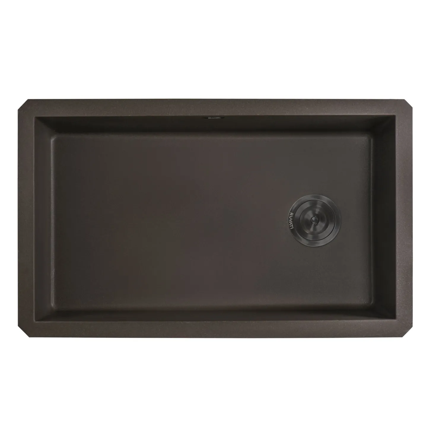 Ruvati 31 x 19" epiGranite Undermount Granite Composite Single Bowl Kitchen Sink