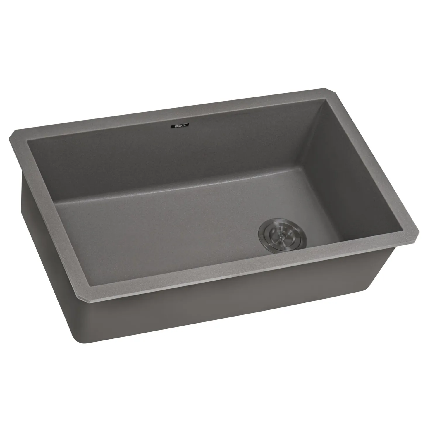 Ruvati 31 x 19" epiGranite Undermount Granite Composite Single Bowl Kitchen Sink