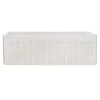 Ruvati 33 x 20" Fireclay Reversible Farmhouse Distressed Finish Apron-Front Kitchen Sink - Crackled White