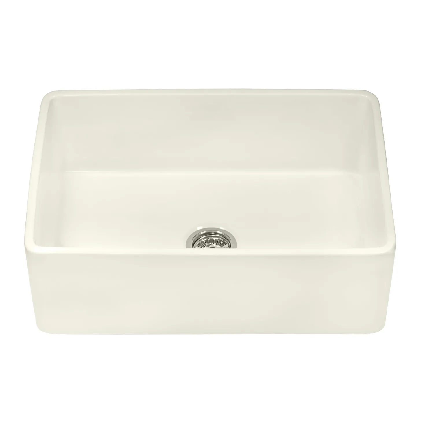 Ruvati 30 x 20" Fireclay Reversible Farmhouse Apron-Front Kitchen Sink Single Bowl