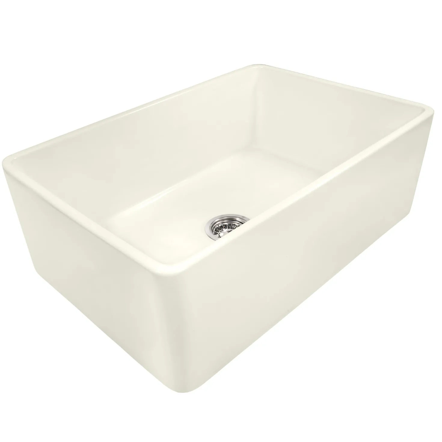 Ruvati 30 x 20" Fireclay Reversible Farmhouse Apron-Front Kitchen Sink Single Bowl