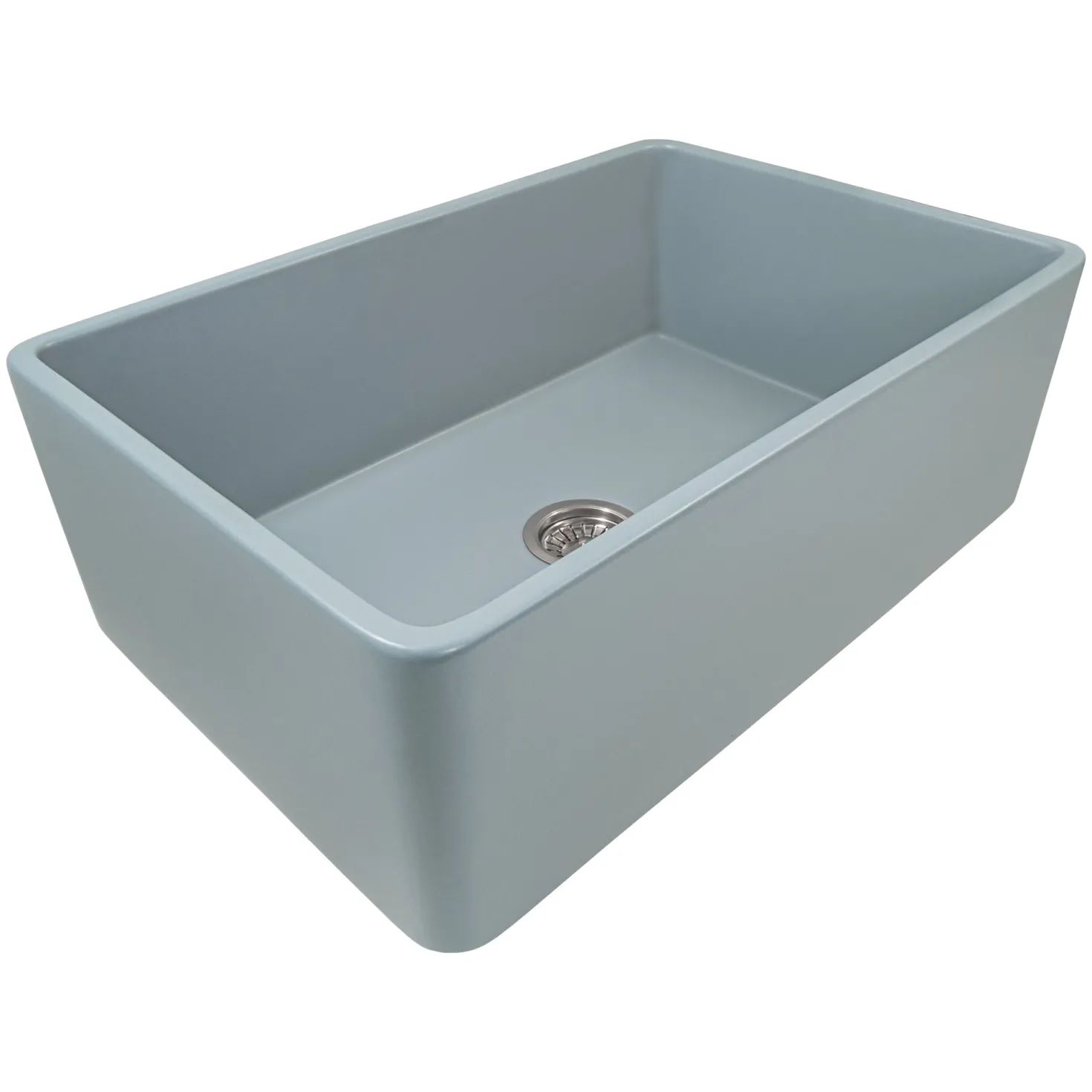 Ruvati 30 x 20" Fireclay Reversible Farmhouse Apron-Front Kitchen Sink Single Bowl