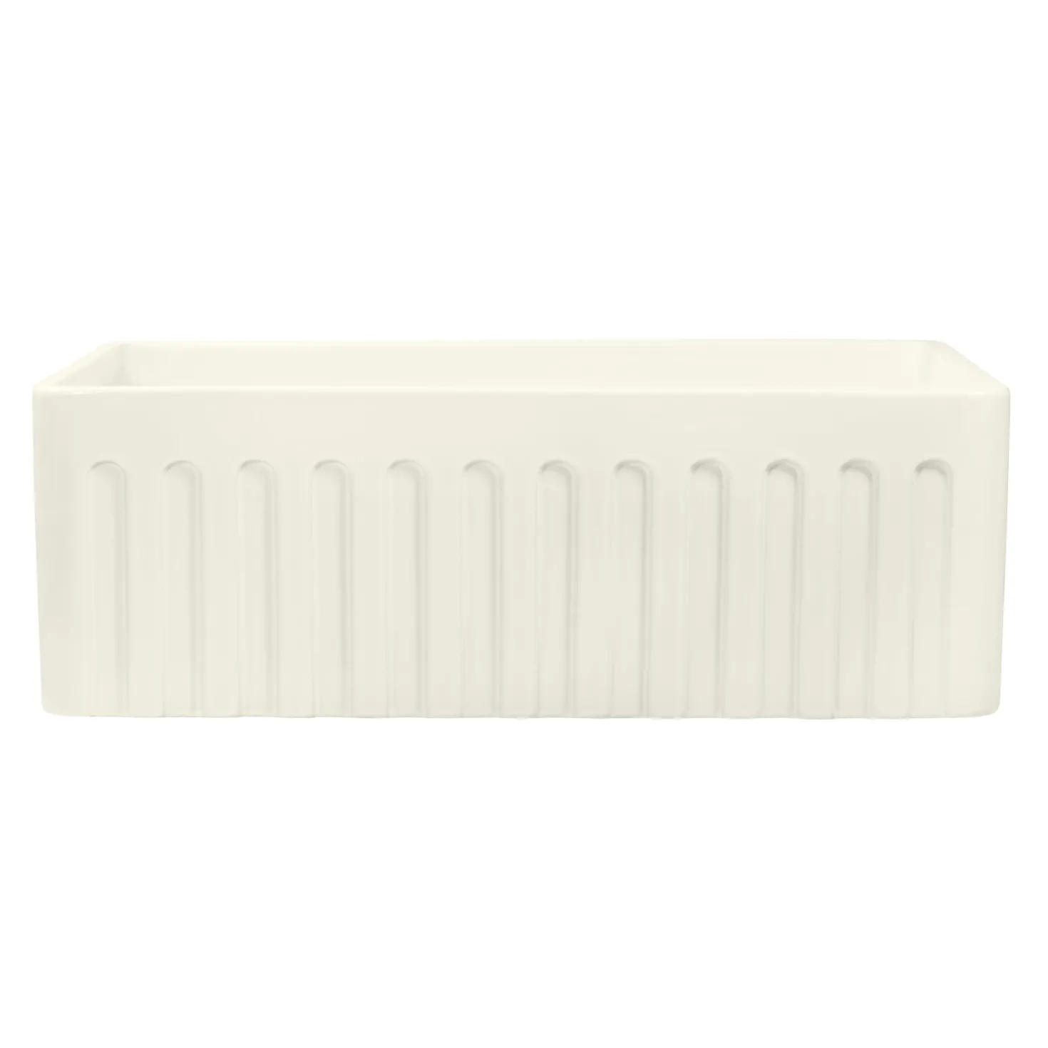 Ruvati 30 x 20" Fireclay Reversible Farmhouse Apron-Front Kitchen Sink Single Bowl