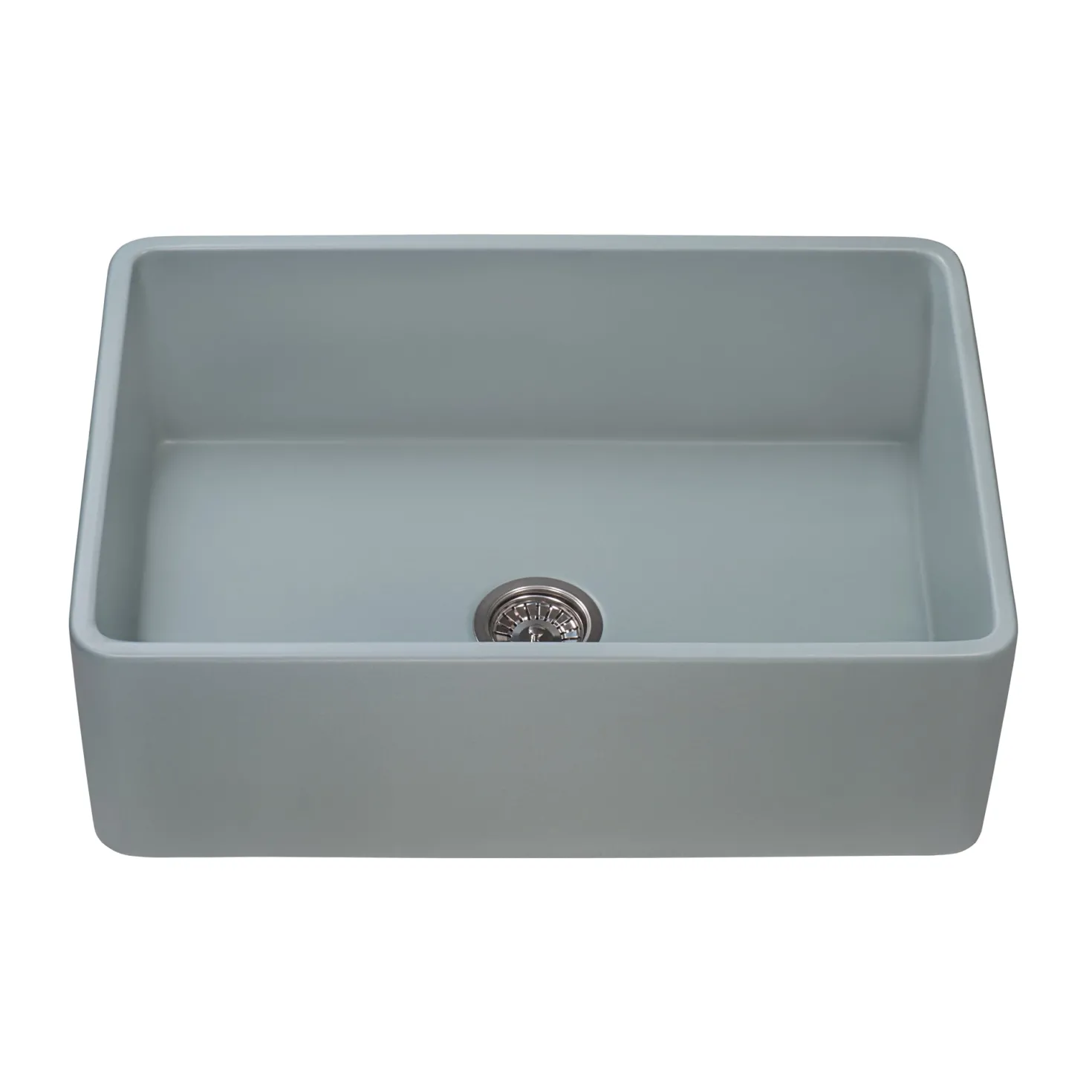 Ruvati 30 x 20" Fireclay Reversible Farmhouse Apron-Front Kitchen Sink Single Bowl