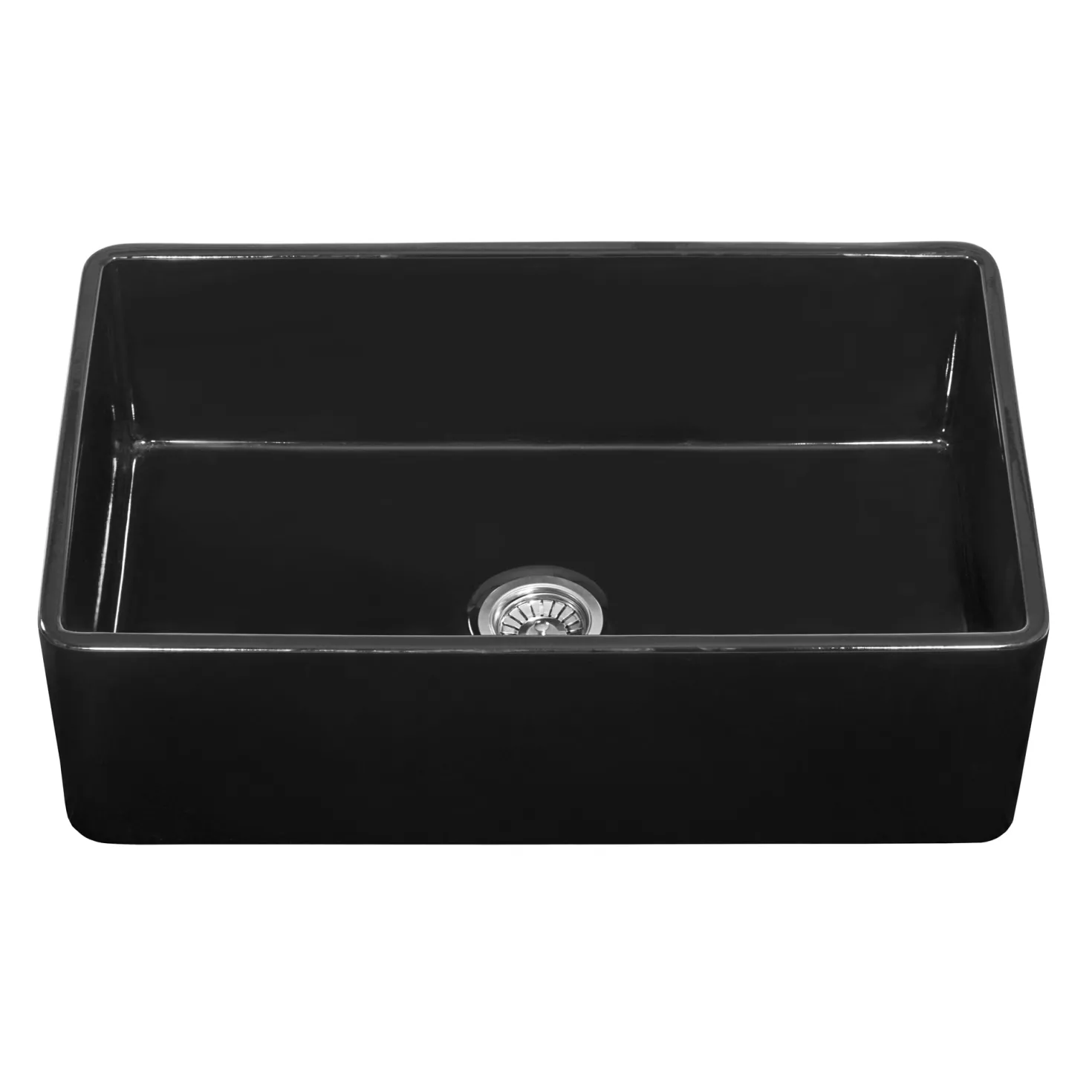 Ruvati 30 x 20" Fireclay Reversible Farmhouse Apron-Front Kitchen Sink Single Bowl