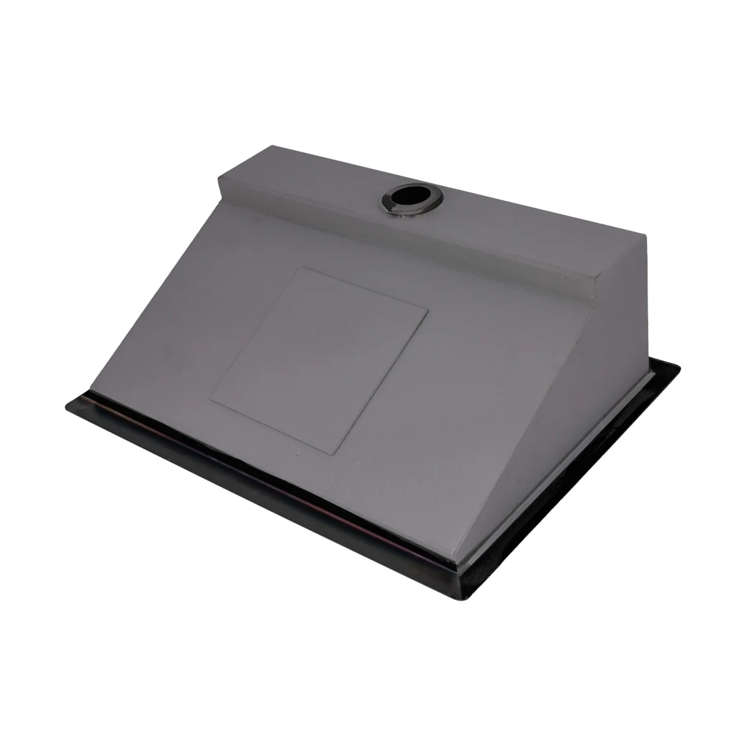 Ruvati 20 x 14" Gunmetal Stainless Steel Undermount Ramp Bathroom Sink